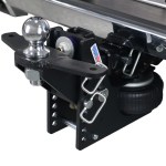 Shocker 20K HD Max Black Air Bumper Hitch with Raised Ball Mount with Sway Tabs