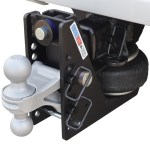 HD Max Black Air Hitch & Silver Combo Ball Installed