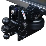 Shocker 20K HD Max Black Bumper Hitch with Black Combo Ball Mount