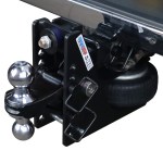 Shocker 20K HD Max Black Bumper Hitch with Chrome Combo Ball Mount