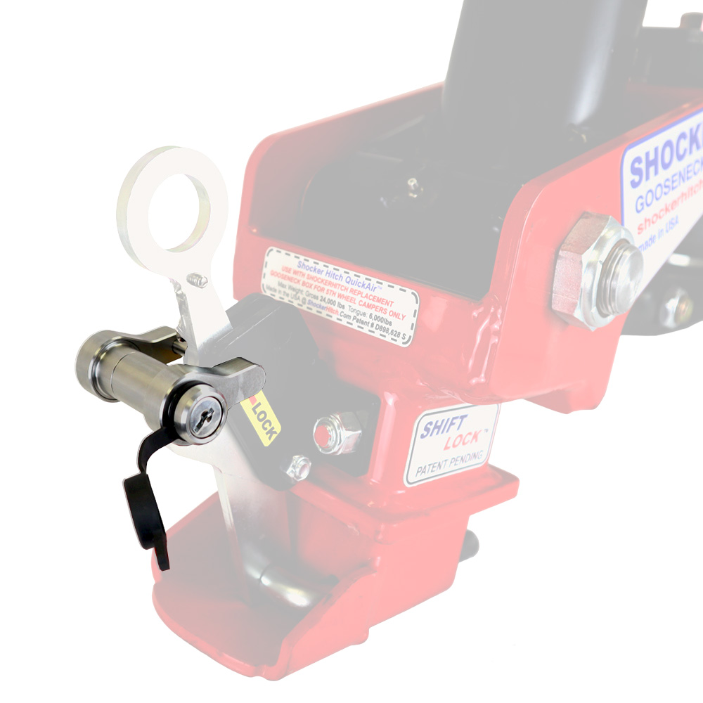 Shocker 30K Gooseneck Surge Air Hitch with King Pin