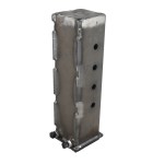 4.5" Square Gooseneck Sleeve with Set Bolts for Diamond C Telecoupler - 5" OD x 4.5" ID x 20" Tall - SH-GN45P-DC