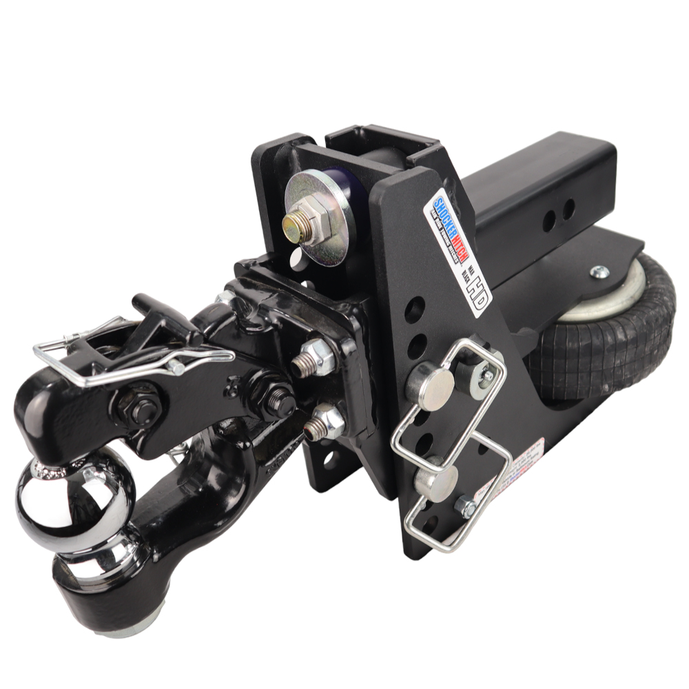 Shocker HD 20K Max Black Air Pintle & Ball Combo Hitch
