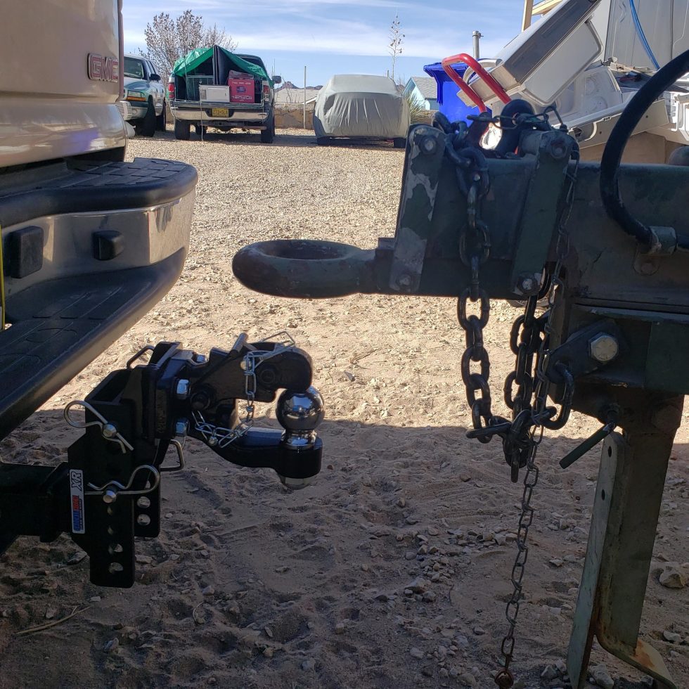 Shocker XR Adjustable Pintle & Ball Combo Hitch 6″ Drop to 6″ Rise