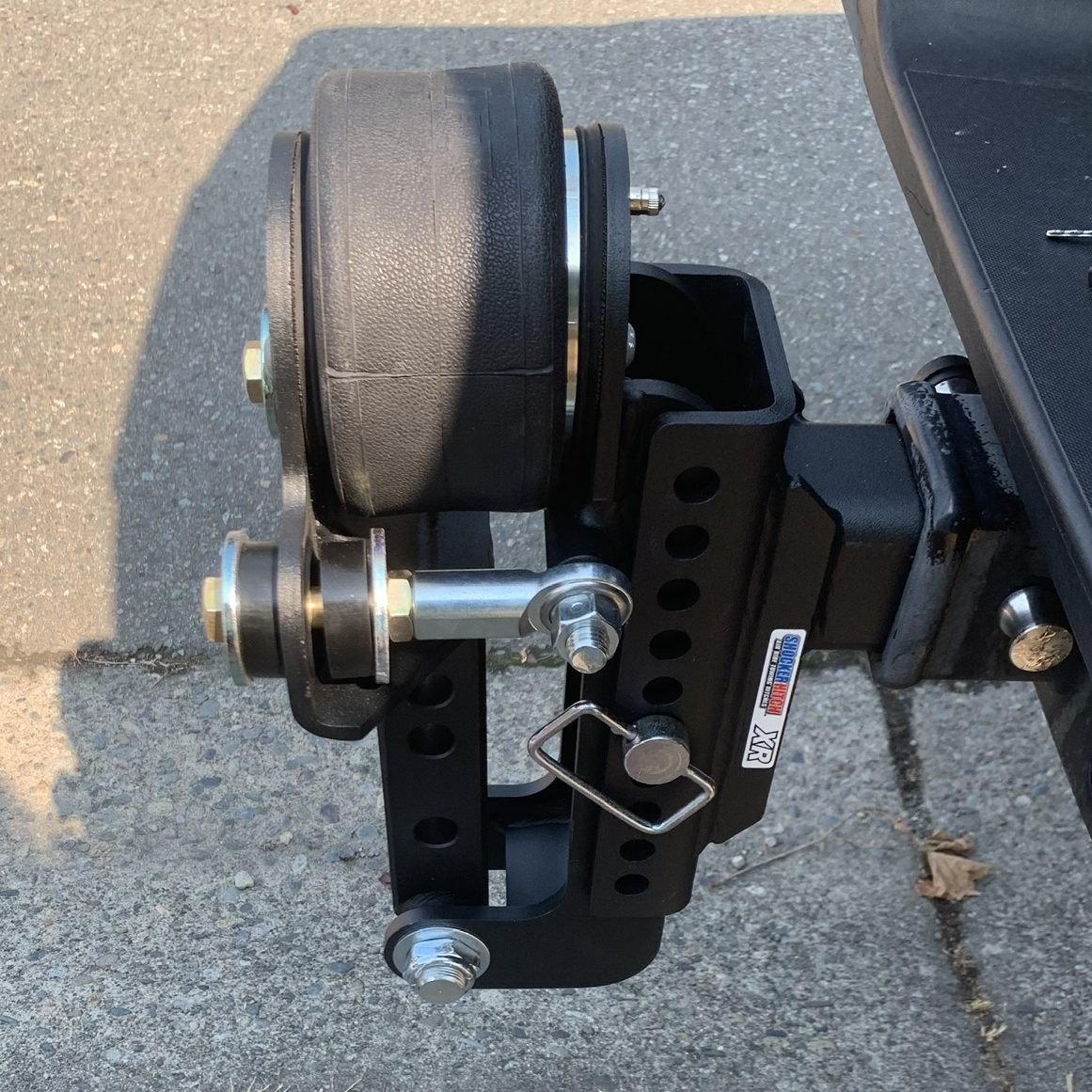 Shocker Air Equalizer Attached on to Truck (Step 1)