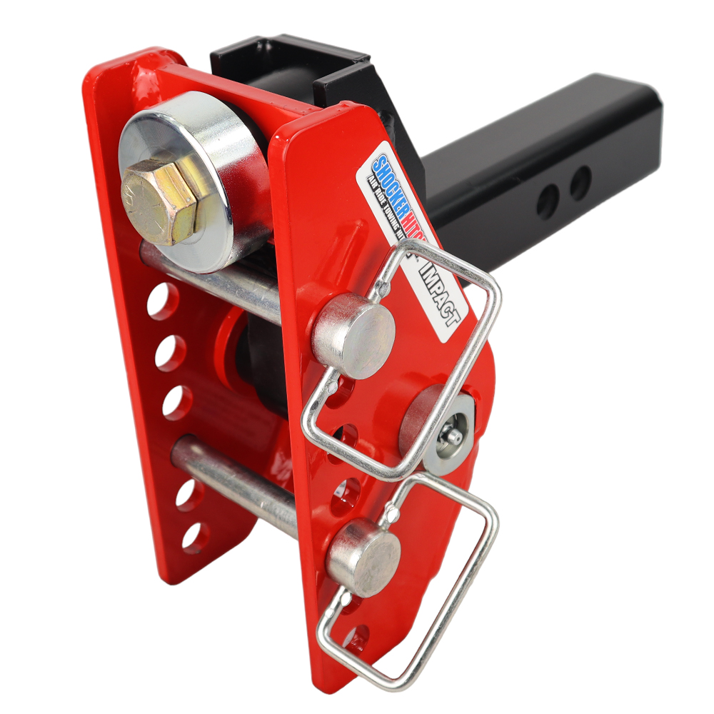 Shocker 12K Impact Cushion Bumper Hitch 2" Base Frame Assembly with Ball Mount Attachment Pins (No Mount) SH-100