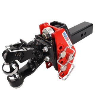 Shocker 12K Impact Cushion Hitch with Pintle and Ball Mount
