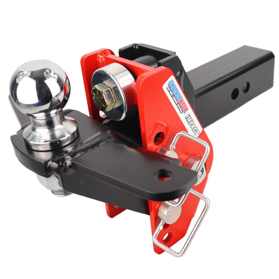 Shocker Air Receiver Hitch & Sway Control Raised Ball Mount (+2″ of