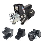 Shocker 20K HD Max Black Air Bumper Hitch Farm Kit - 2-1/2" Shank