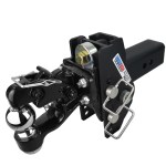 Shocker 20K Impact Max Cushion Hitch 3" with Pintle And 2-5/16" Ball Mount