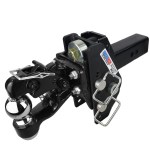 Shocker 20K Impact Max Cushion Hitch with Pintle And Ball Mount