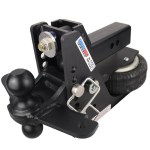 Shocker 20K HD Max Black Air Bumper Hitch with Black Combo Sway Mount - 2-1/2" Shank