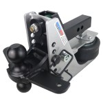 Shocker Streamline 10K Aluminum Air Receiver Hitch with Black Combo Ball Mount with Sway Tabs