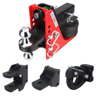 14K Air Hitch & Farm Mount Tow Kit -Chrome Combo Ball, Channel Pintle, Drawbar & Clevis