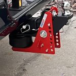 Shocker 12K Air Bumper Hitch with Raised Mount Installed
