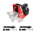 Shocker 14K Air Hitch Silver Combo Ball & Sway Control Towing Kit - 2-1/2" Receiver