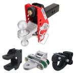 Impact Cushion Hitch Farm Tow Kit: Pintle Hook, Clevis Pin, Cushion Drawbar & Silver Combo Ball - 2-1/2" Receiver