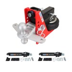 Shocker HD Air Hitch Silver Combo Ball & Sway Control Towing Kit - 2-1/2" Receiver