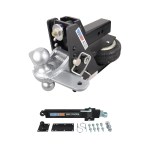Shocker 20K HD Max Black Air Hitch with Sway Tab Combo Ball and Sway Control Towing Kit - 2-1/2" Receiver