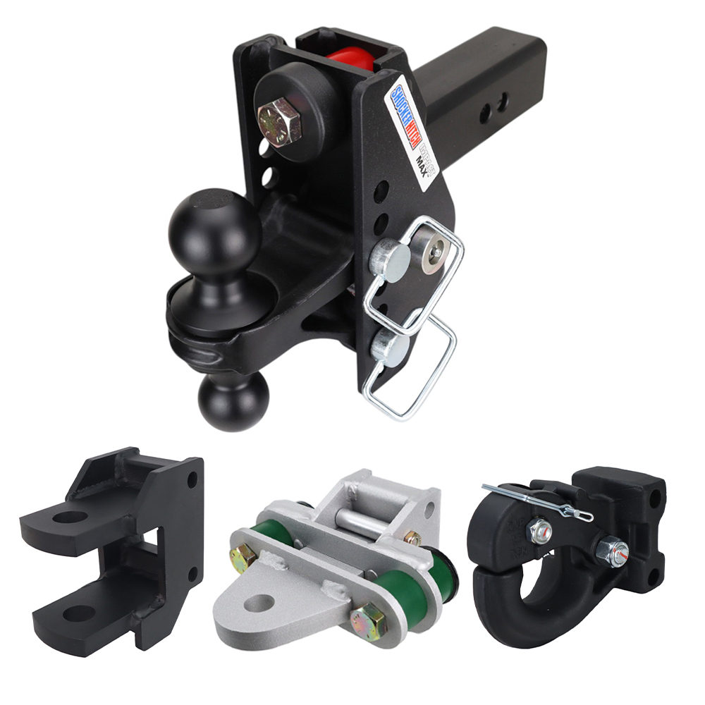 Impact Max Cushion Hitch Farm Kit - Black Combo, Pintle, Cushion Drawbar & Clevis Fits 2-1/2" Receiver