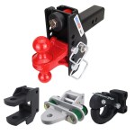 Impact Max Cushion Hitch Farm Kit - Red Combo, Pintle, Cushion Drawbar & Clevis Fits 2-1/2" Receiver