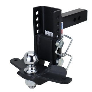Shocker XR Drop Hitch with Sway Bar Mount Tabs For 2" Receiver - 8 Hole Frame
