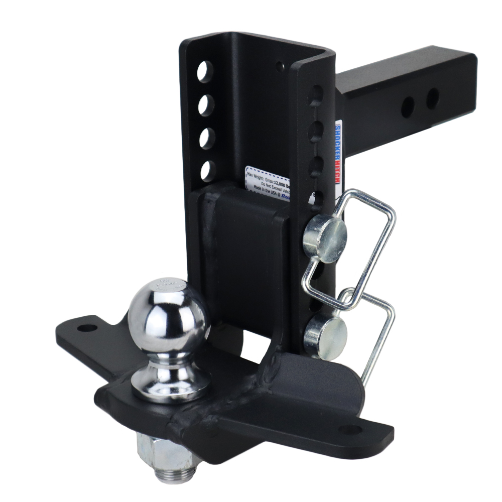 Shocker XR Drop Hitch with Sway Bar Mount Tabs For 2" Receiver - 8 Hole Frame