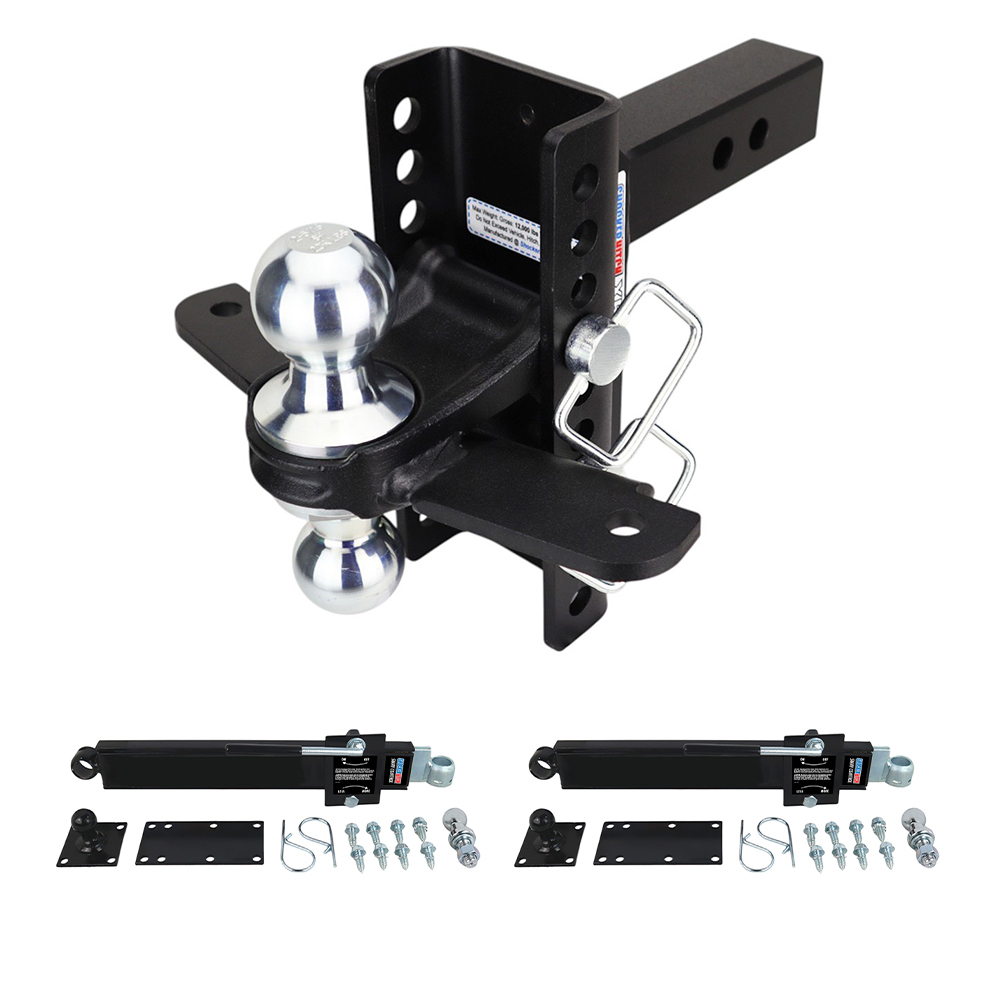 XR (10-Hole) Dual Sway Towing Kit with Chrome Combo Ball - Fits 2" Receiver
