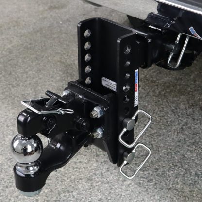 XR Pintle Ball Hitch - 10 Hole - Installed - Dropped