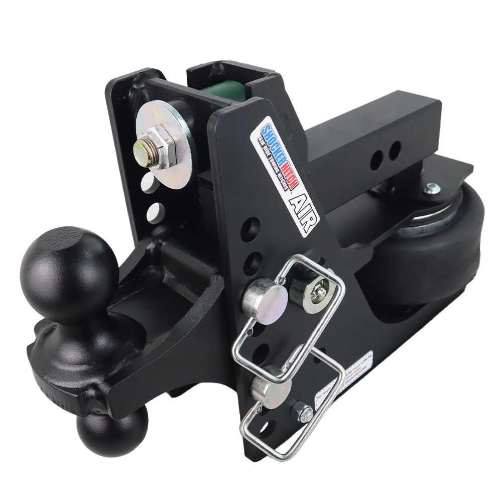 Shocker 12K Max Black Air Hitch with Combo Ball Mount (2″ & 2-5