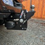 Max Black Air Hitch and Raised Ball Mount Installed