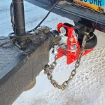 Shocker HD Air Hitch with Combo Ball with Sway Bar Mount Tabs Installed