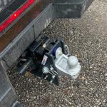Shocker HD Max Black Air Hitch Combo Ball Installed on Service Body
