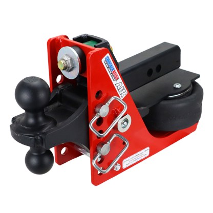 Original Shocker 12K Air Bumper Hitch with Black Combo Ball Mount - 7 Hole Frame - For 2" Receiver