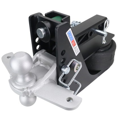 14K Max Black Air Hitch & Silver Sway Tab Combo Ball - 2" Receiver