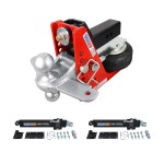 Shocker 20K HD Air Hitch with Sway Tab Combo Ball and Dual Sway Control Towing Kit - 2-1/2" Shank