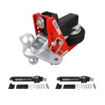 Shocker 20K HD Air Hitch with Sway Tab Combo Ball and Dual Sway Control Towing Kit - 3" Shank