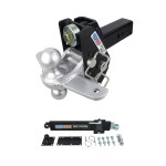 Shocker 20K Impact Max Cushion Hitch with Sway Tab Combo Ball and Sway Control Towing Kit - 2-1/2" Shank