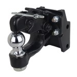 Shocker Pintle Hook and Ball Combo Mount - 2" Ball