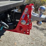 Shocker HD Air Hitch with Combo Ball Installed on 2-1/2" Receiver Hitch