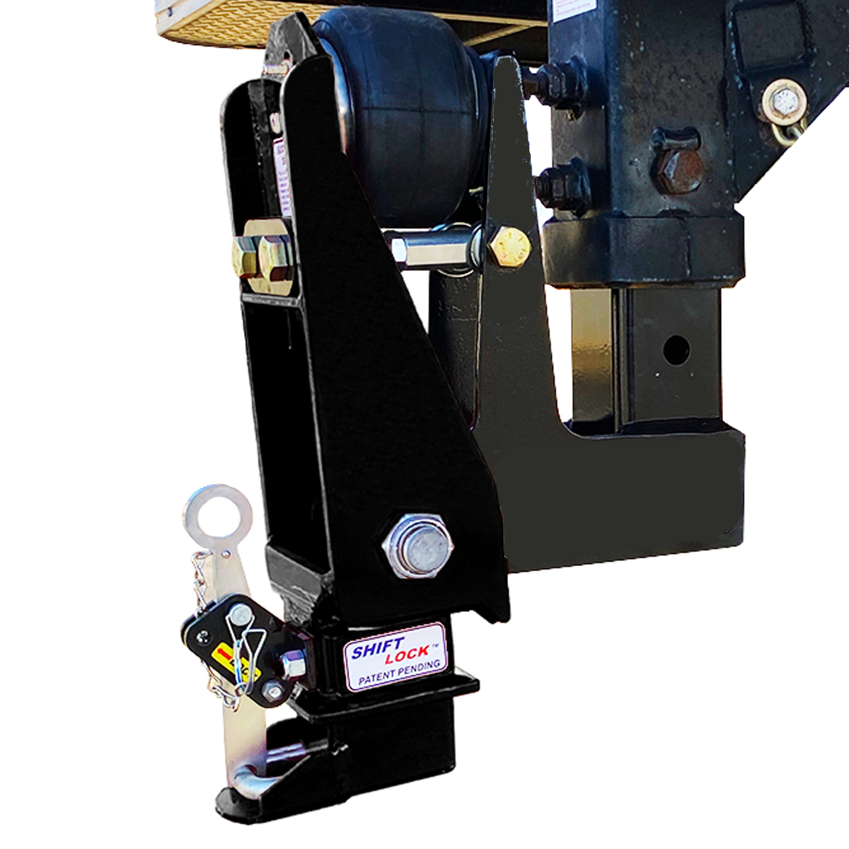 Shocker Gooseneck Air Hitch & 9" Offset Coupler (Square Stem Stem)