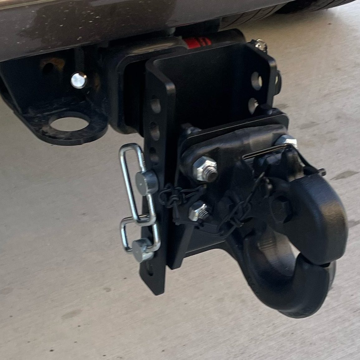 Shocker XR Adjustable Pintle Hitch Installed