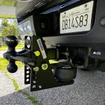 Shocker Max Black Air Hitch with Combo Ball Sway Bar Mount Attached