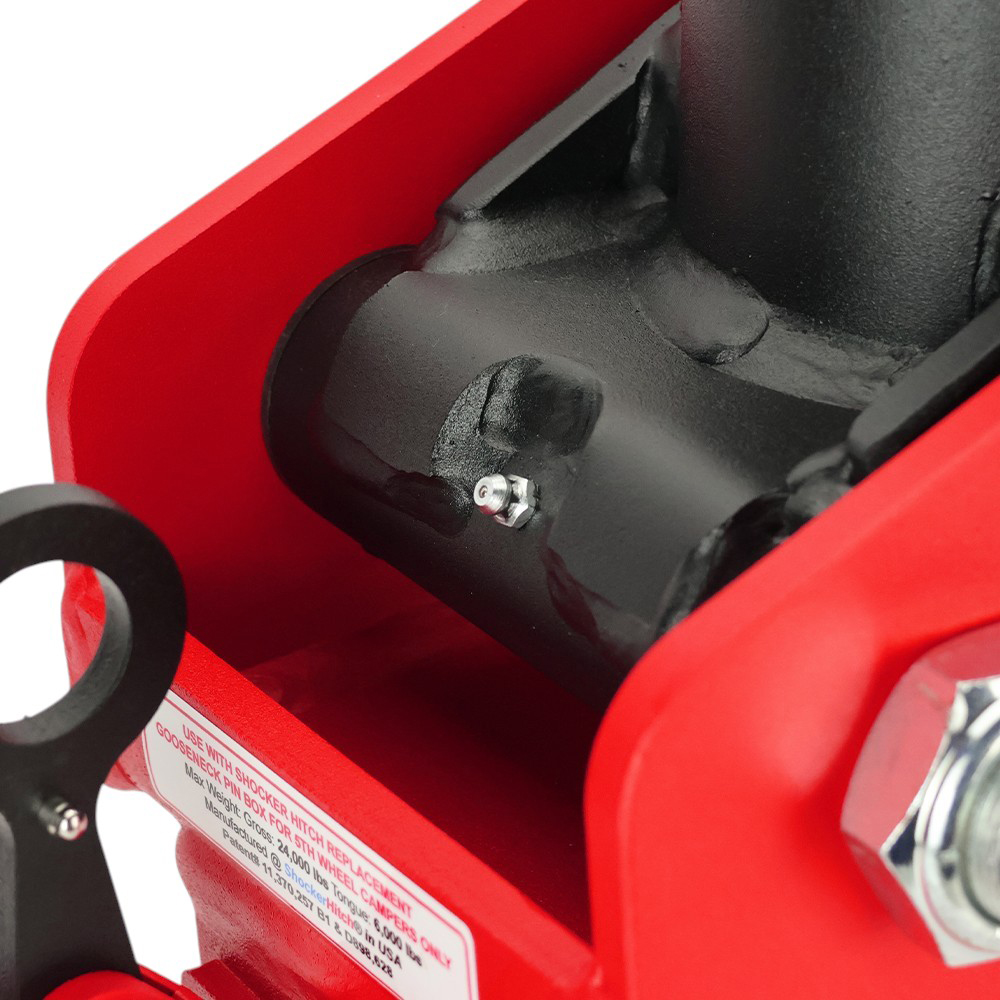 Quick Air 5th to Gooseneck Air Hitch - Zerk Point