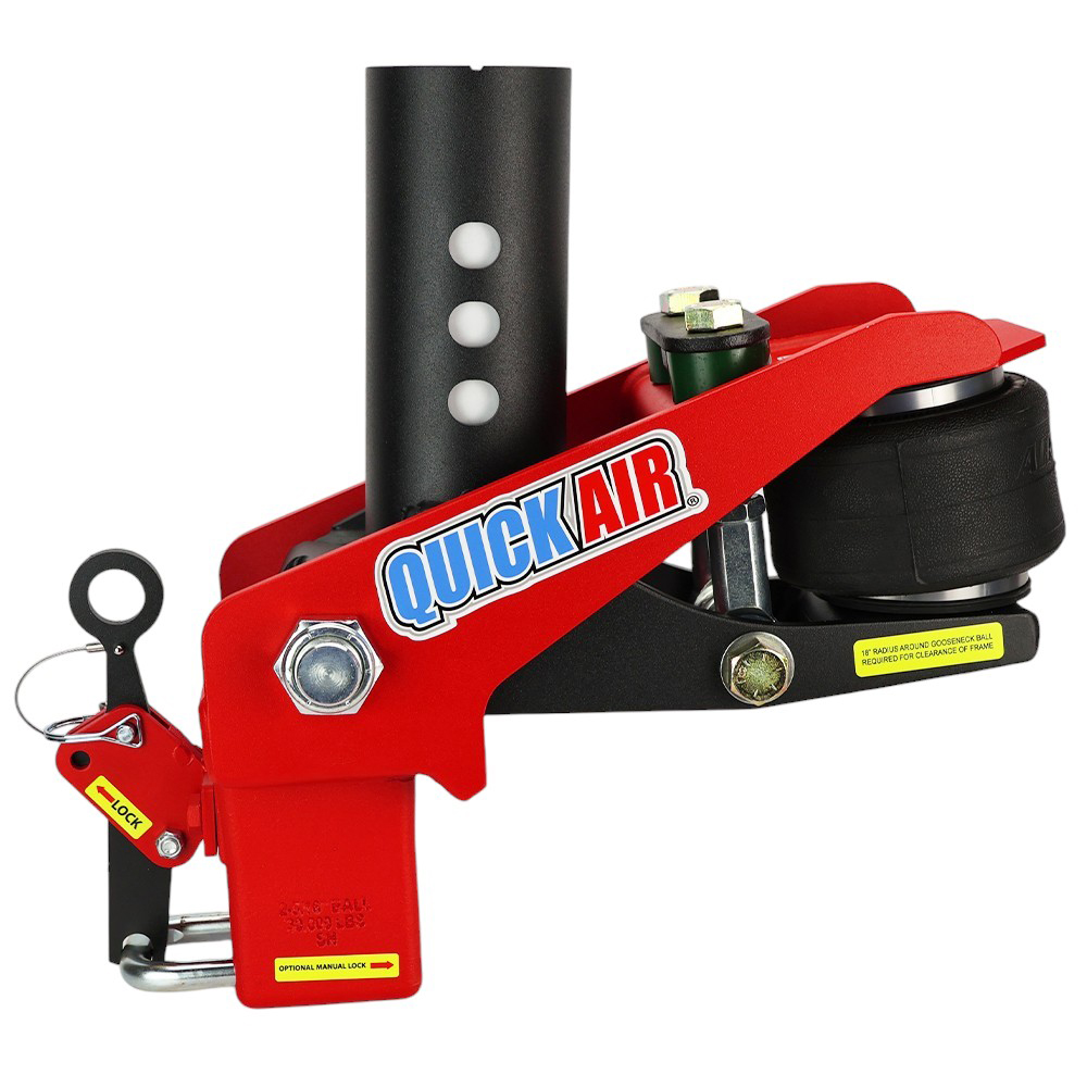 Quick Air Gooseneck with Shift Lock Coupler For 5th Wheel Gooseneck Pin Box