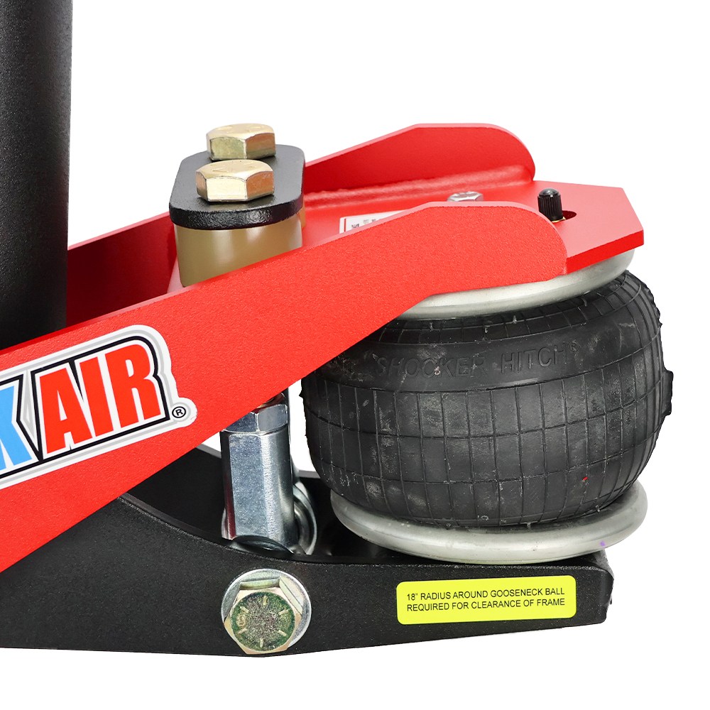 Quick Air Gooseneck with Shift Lock Coupler For 5th Wheel Gooseneck Pin Box - Air Spring Bag Side