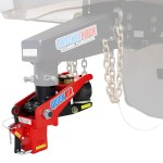 Quick Air Gooseneck with Shift Lock Coupler For 5th Wheel Gooseneck Pin Box - In Use
