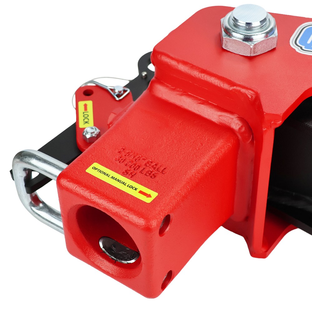 Quick Air Gooseneck with Shift Lock Coupler For 5th Wheel Gooseneck Pin Box - Unlocked Position