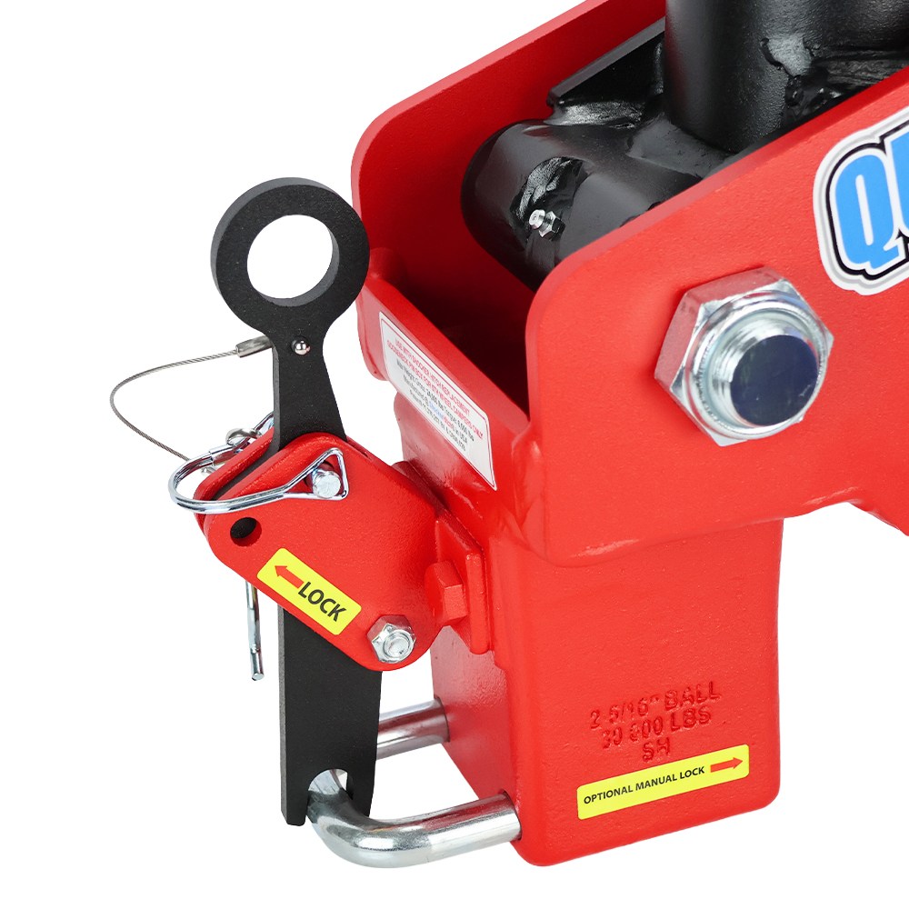 Quick Air Gooseneck with Shift Lock Coupler For 5th Wheel Gooseneck Pin Box - Unlocked
