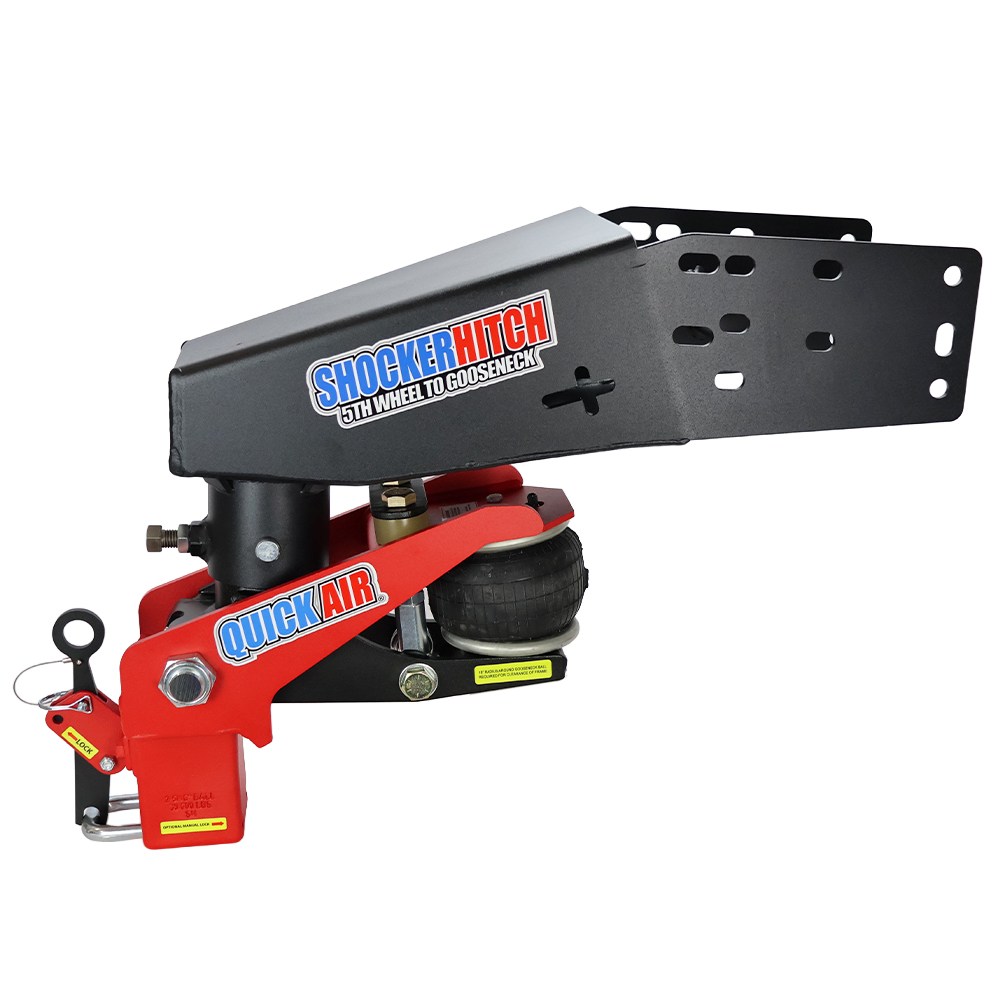 Quick Air Gooseneck with Shift Lock Coupler For 5th Wheel Gooseneck - Side